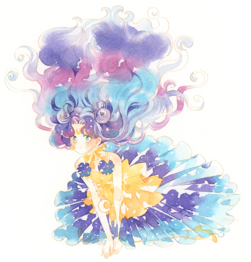 luna (bishoujo senshi sailor moon) drawn by yoshida_haruyuki