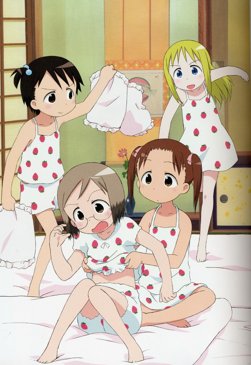 itou chika, matsuoka miu, ana coppola, and sakuragi matsuri (ichigo mashimaro) drawn by sakai_kyuuta