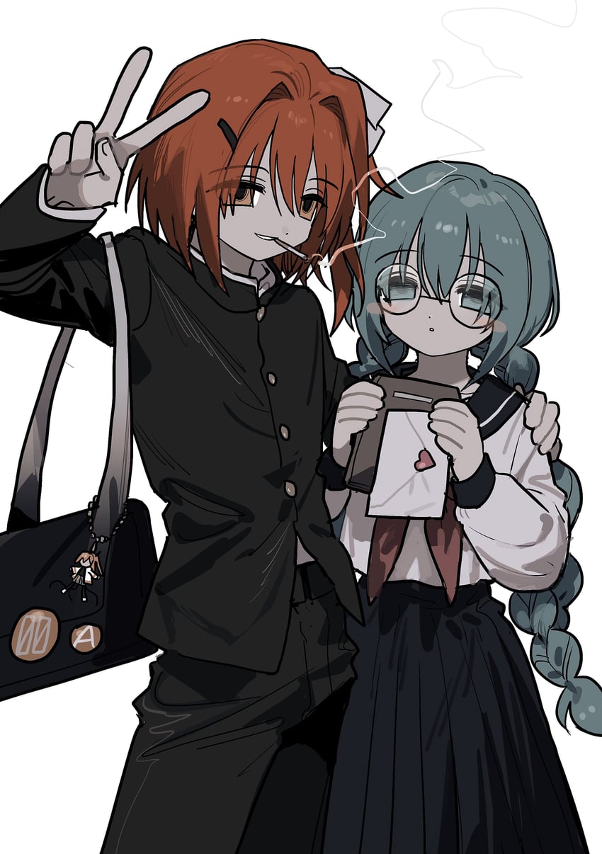 hatsune miku and adachi rei (vocaloid and 2 more) drawn by jihecchi