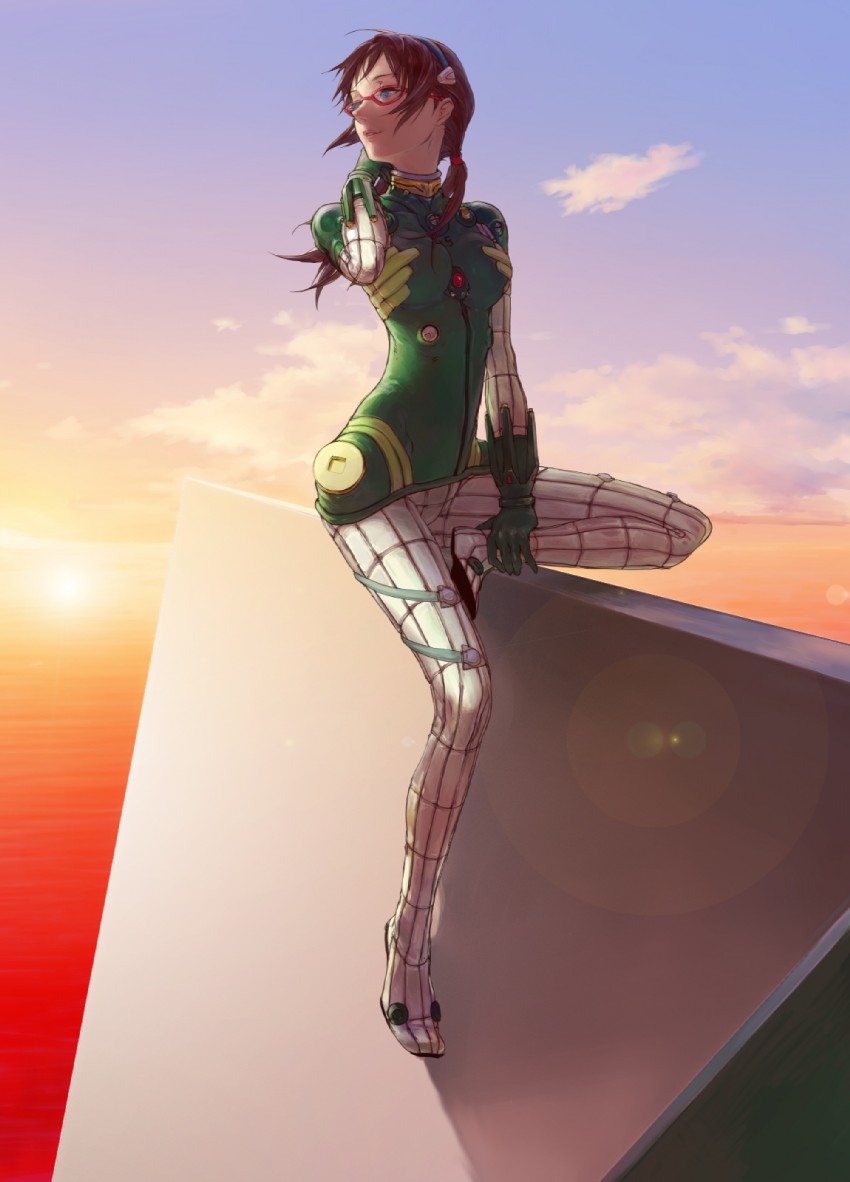 makinami mari illustrious (neon genesis evangelion and 2 more) drawn by egawa_satsuki
