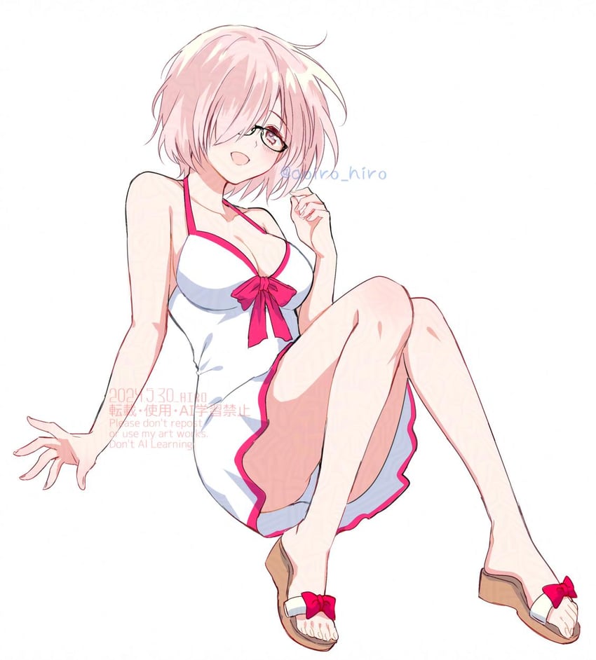 mash kyrielight (fate and 1 more) drawn by aoiro_hiro