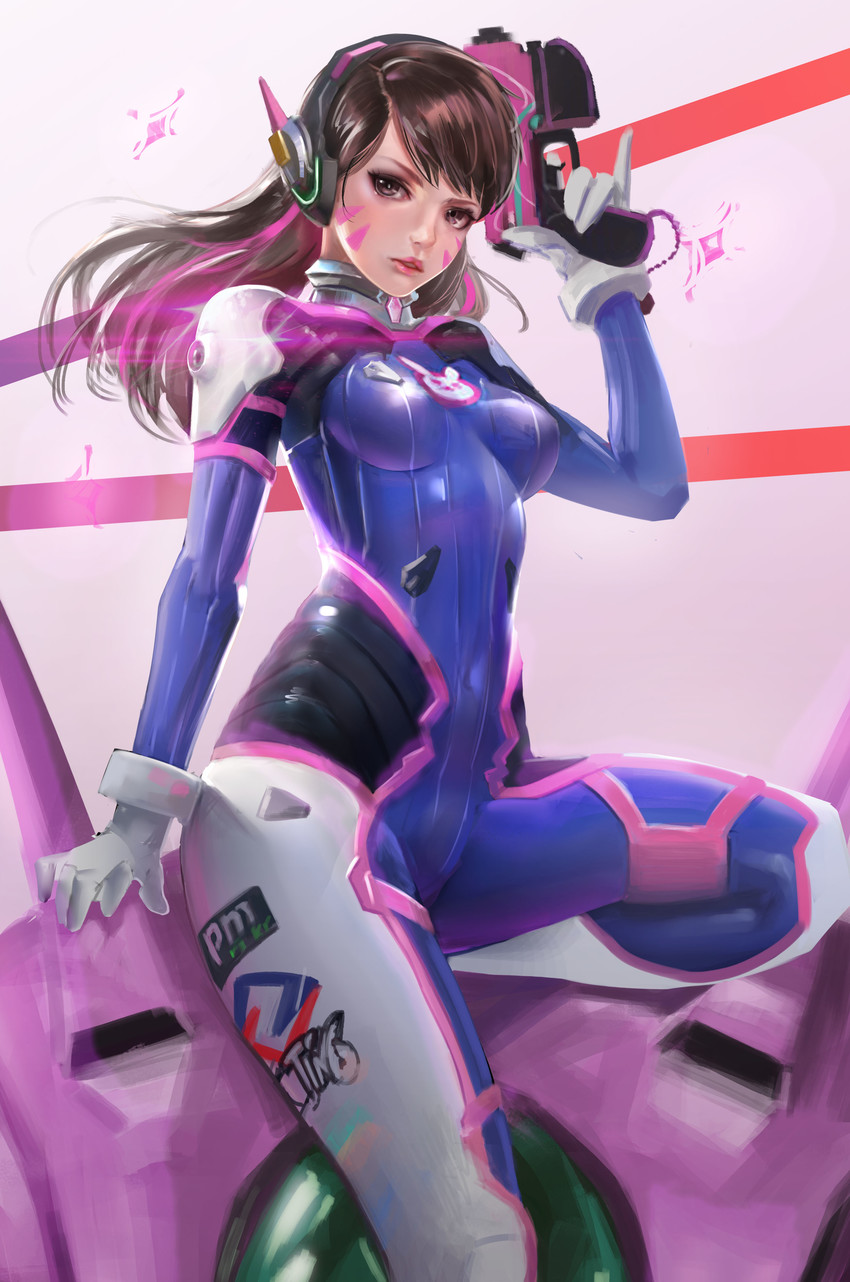 d.va (overwatch and 1 more) drawn by tian_(56800940)
