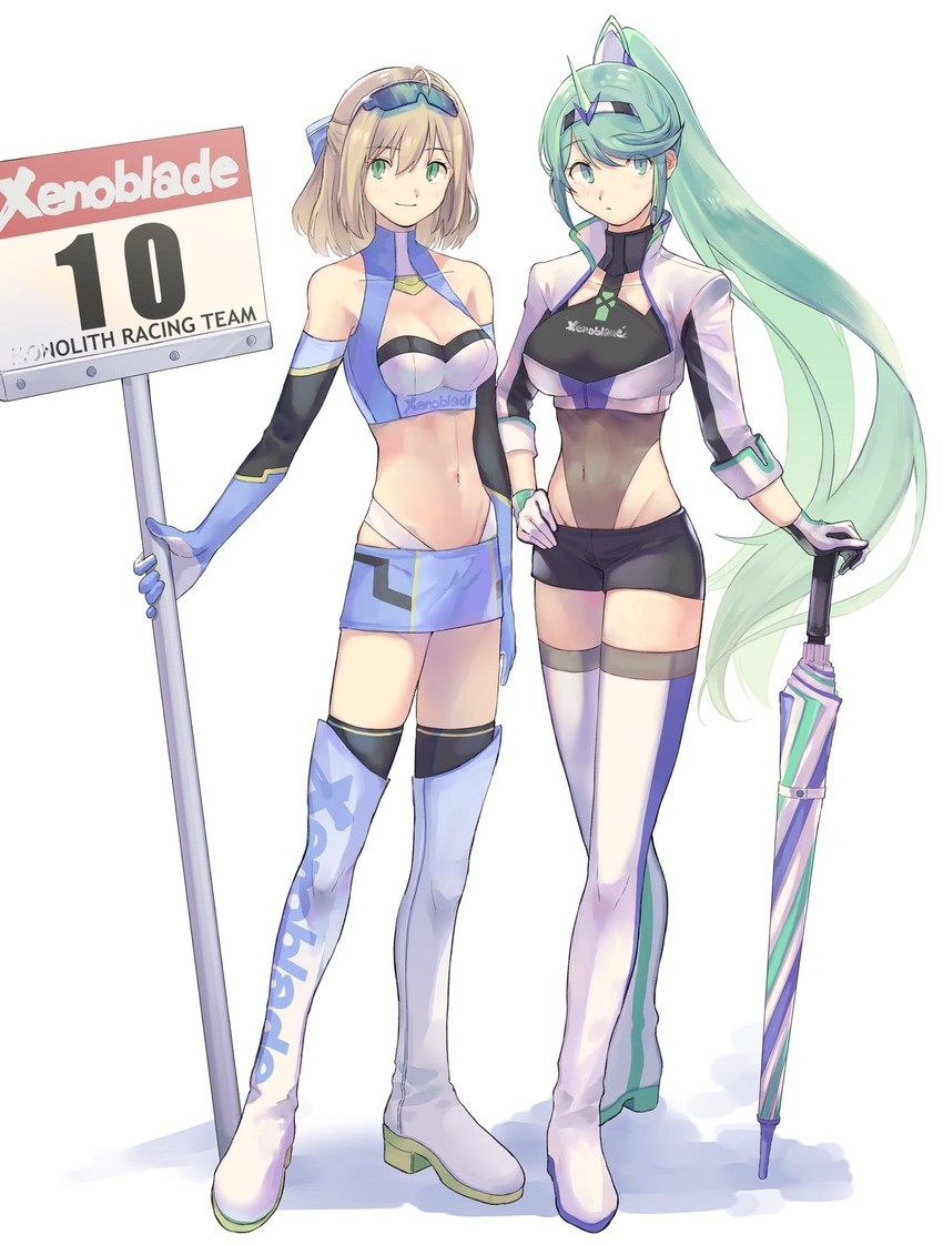 pneuma and fiora (xenoblade chronicles and 2 more) drawn by fujie-yz