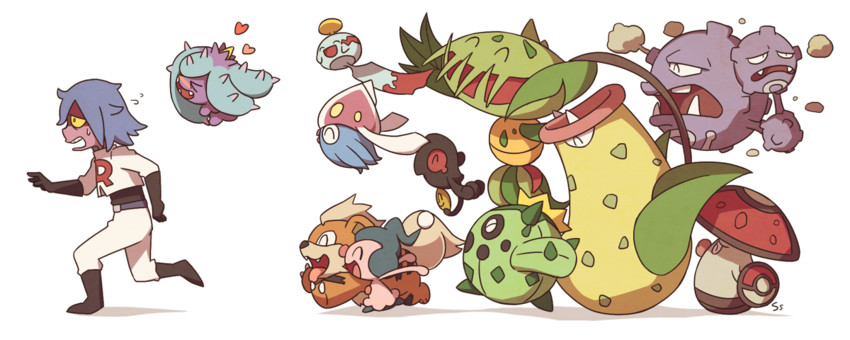 james, growlithe, chimecho, weezing, victreebel, and 6 more (pokemon and 1 more) drawn by ssalbulre