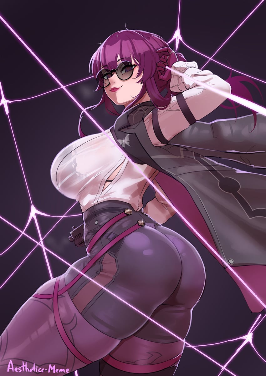 kafka (honkai and 1 more) drawn by aestheticc-meme