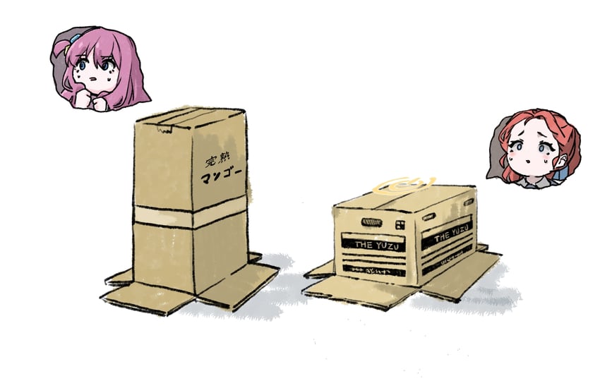 gotoh hitori and yuzu (blue archive and 2 more) drawn by sui_li
