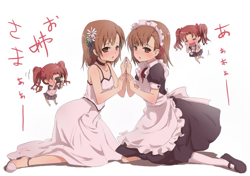 misaka mikoto and shirai kuroko (toaru majutsu no index and 1 more) drawn by zhao_shuwen