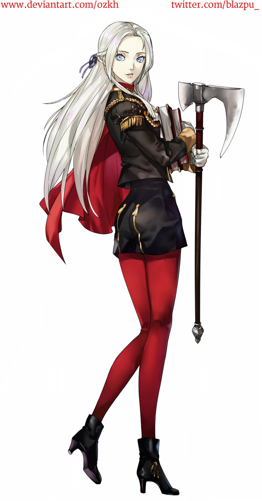 edelgard von hresvelg (fire emblem and 1 more) drawn by blazpu and ozkh
