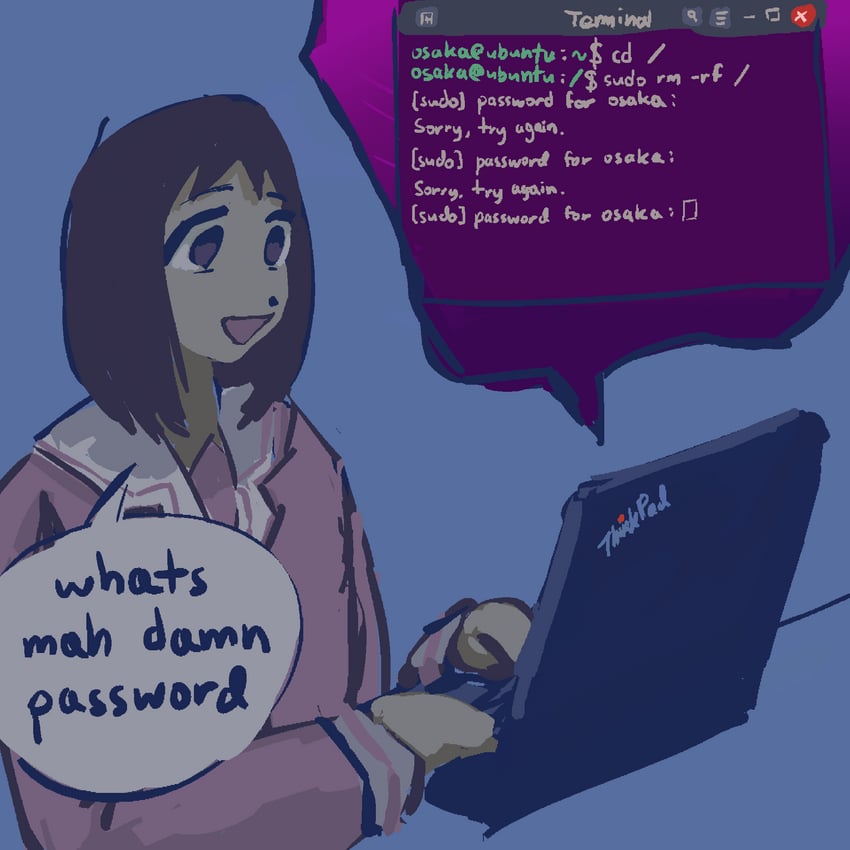 kasuga ayumu (azumanga daioh and 2 more) drawn by gooseygang