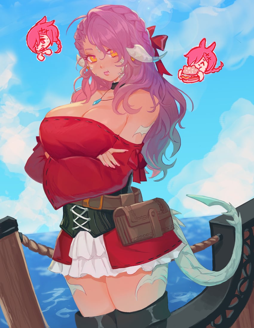 warrior of light and g'raha tia (final fantasy and 1 more) drawn by goldfishu