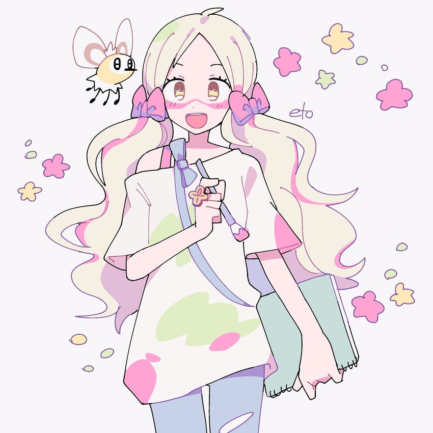 handa roco, cutiefly, and mina (pokemon and 4 more) drawn by remoooon