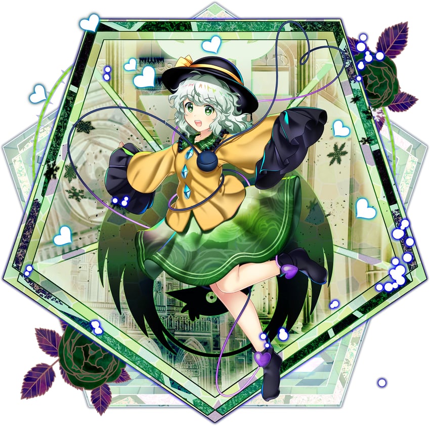 komeiji koishi (touhou and 2 more) drawn by rotte_(1109)