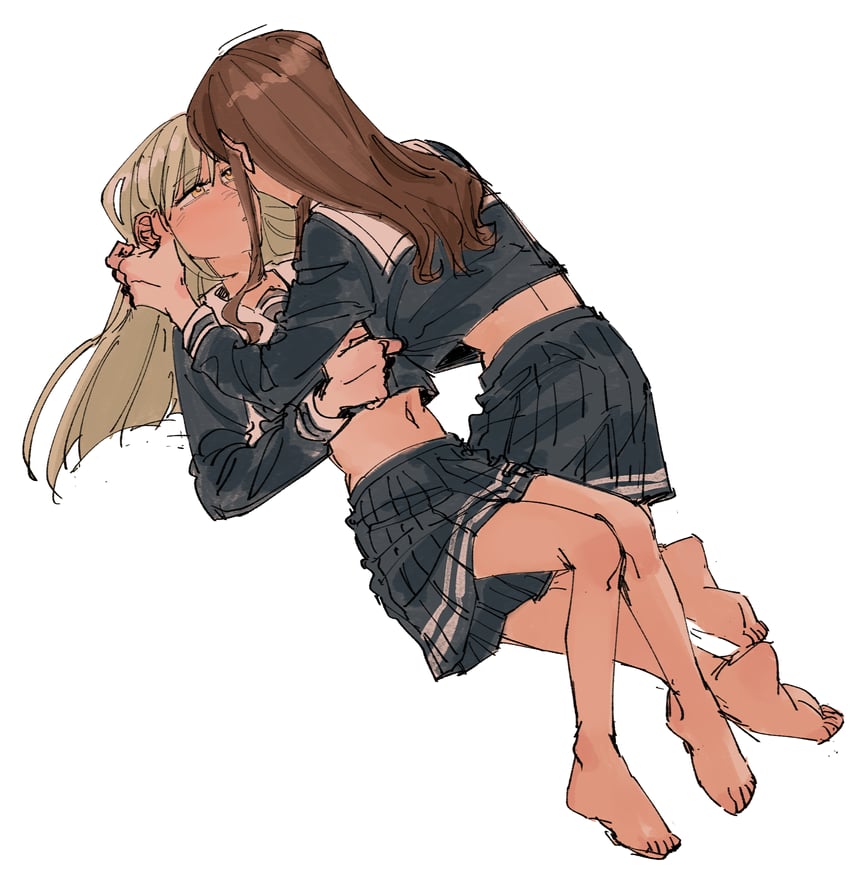 nagasaki soyo and wakaba mutsumi (bang dream! and 1 more) drawn by kokutouemmm