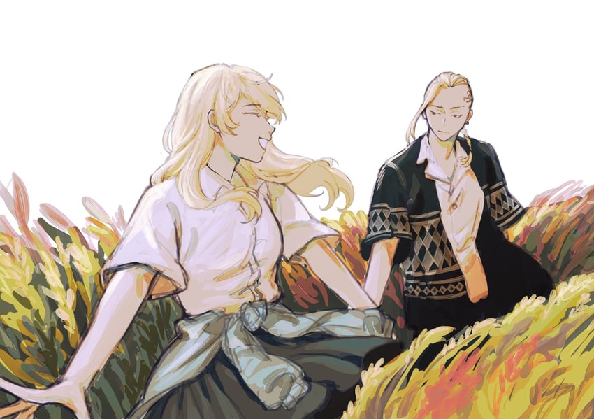 ryuuguuji ken and sano emma (tokyo revengers) drawn by brumouss