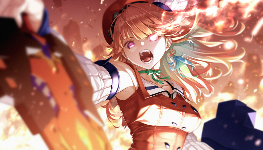 takanashi kiara (hololive and 1 more) drawn by fenrir_(fenlil0316)