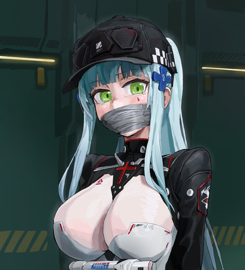 hk416 and klukai (girls' frontline and 1 more) drawn by a_tea