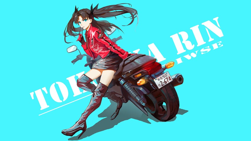 tohsaka rin (fate and 1 more) drawn by iwse_zhang