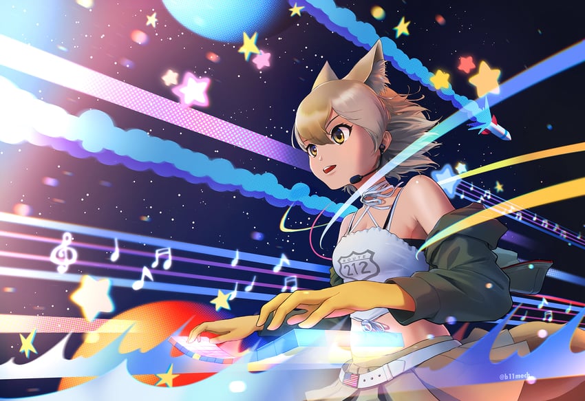 coyote (kemono friends and 1 more) drawn by beleven