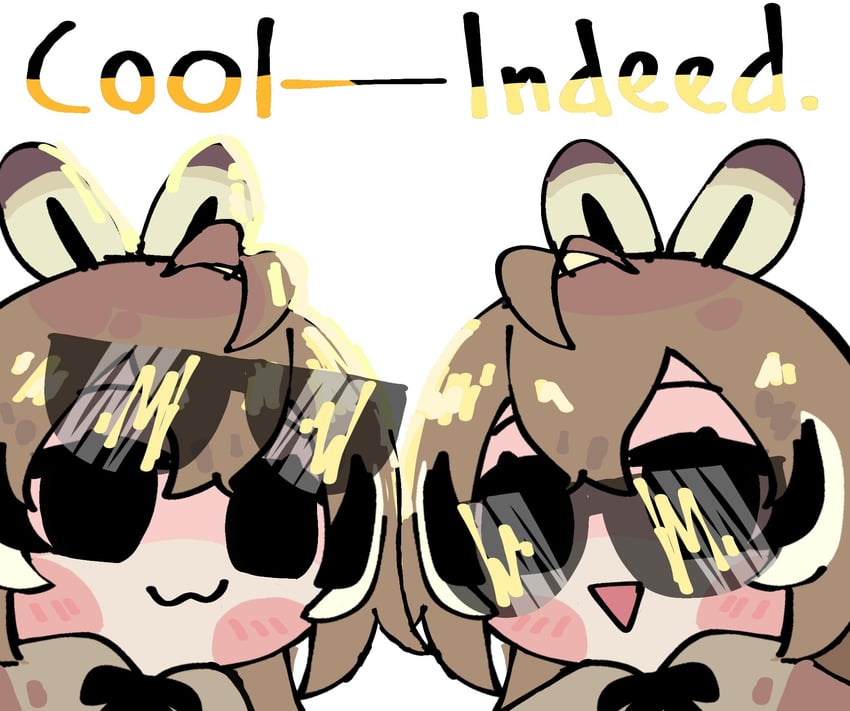 nanashi mumei and smol mumei (hololive and 1 more) drawn by koyoinacho