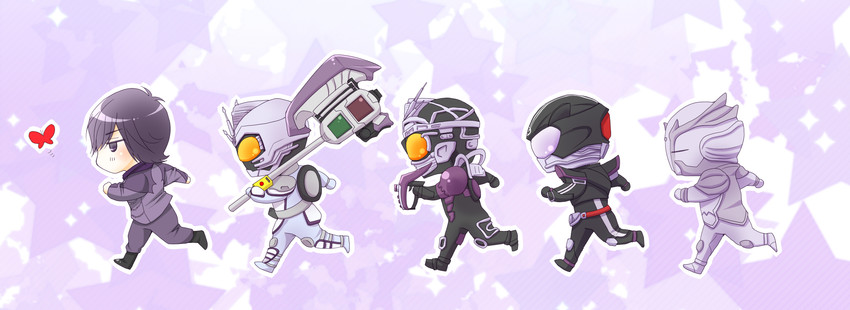 chase, mashin chaser, kamen rider chaser, kamen rider protodrive, and proto zero (kamen rider and 1 more) drawn by yonaka_mahiru