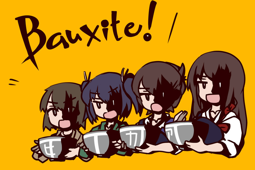 kaga, akagi, souryuu, and hiryuu (kantai collection) drawn by tetsu_yuusei