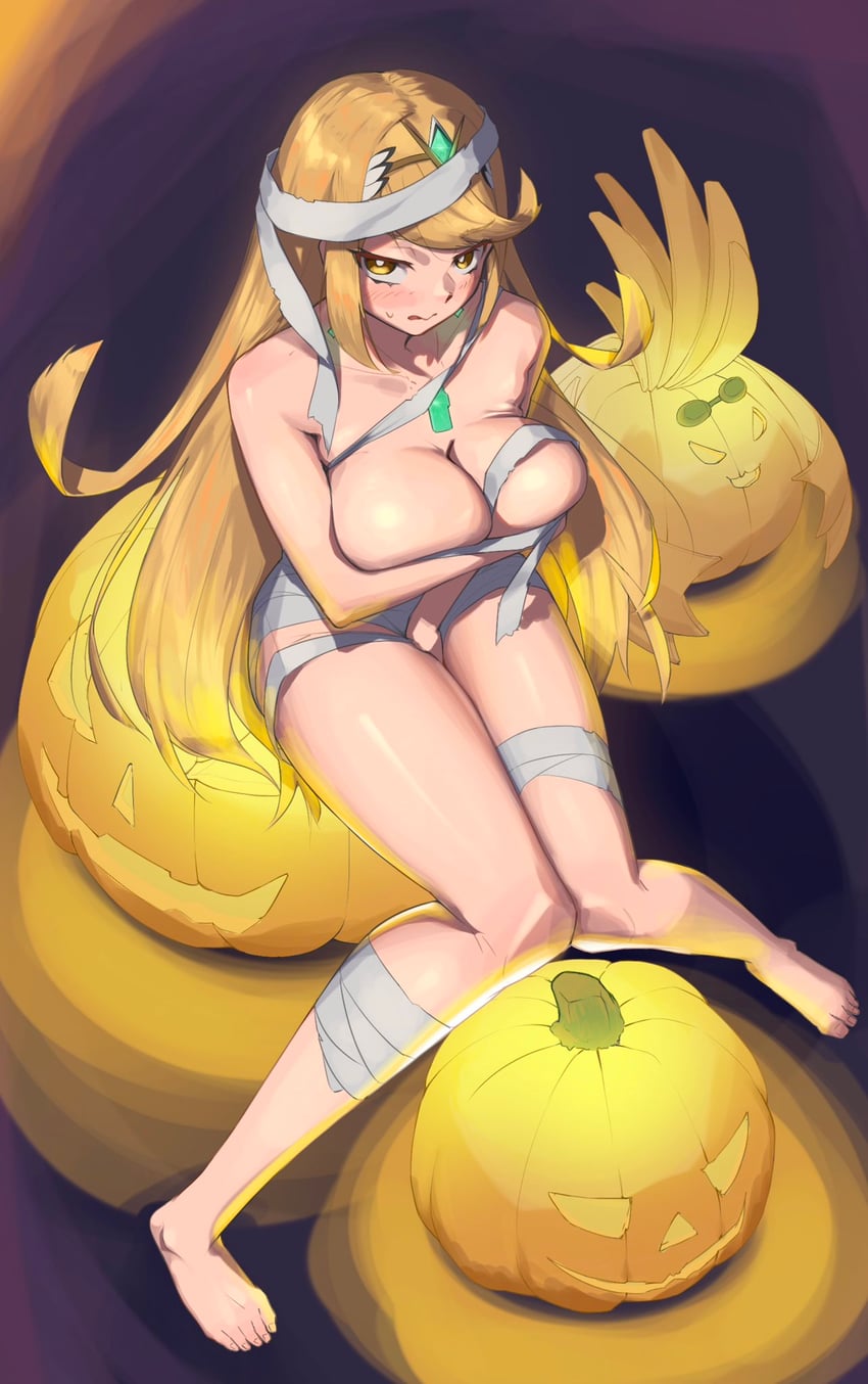 mythra (xenoblade chronicles and 1 more) drawn by monoi_daru