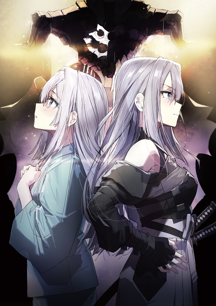 amamiya chitose and amamiya hakua (bullet code: firewall) drawn by wata_(attaka_towel)