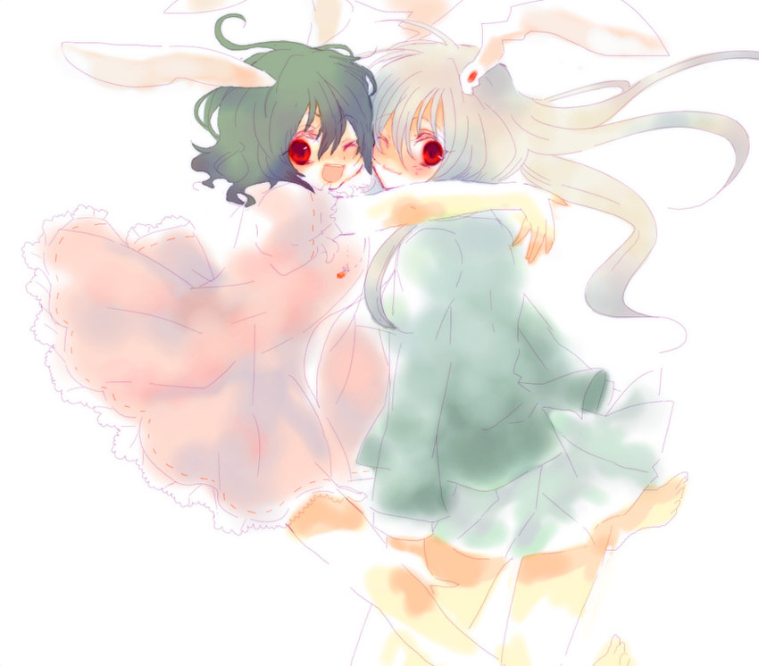 reisen udongein inaba and inaba tewi (touhou) drawn by yukirar
