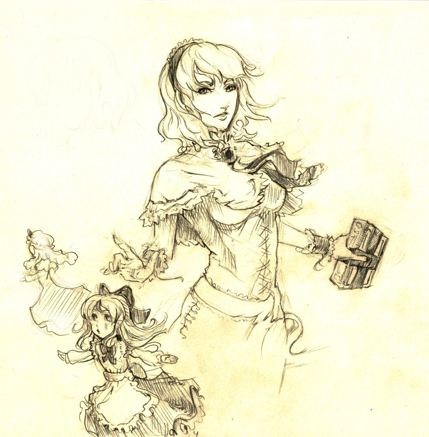 alice margatroid and shanghai doll (touhou) drawn by eva-st-clare