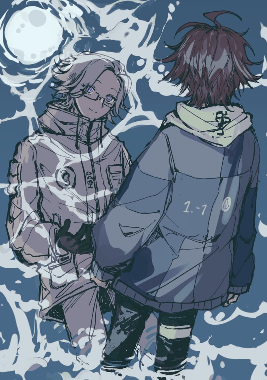 aotsuki eito and sumino takumi (the hundred line -last defense academy-) drawn by 100horses