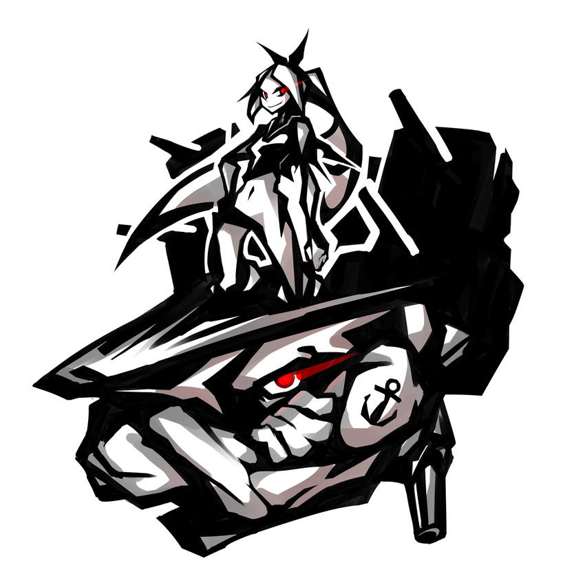 armored aircraft carrier oni (kantai collection) drawn by deel_(rkeg)