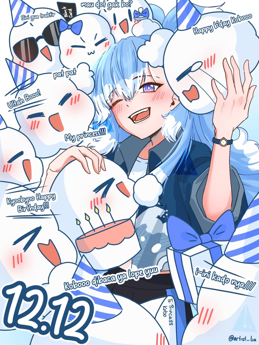kobo kanaeru and kobokerz (hololive and 1 more) drawn by artist_lia22