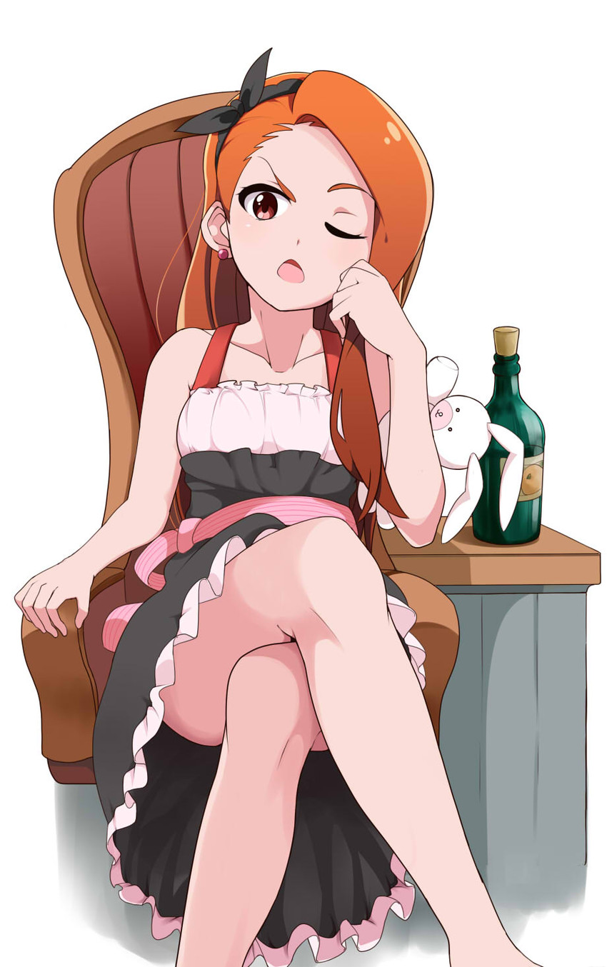 minase iori and usa-chan (idolmaster) drawn by haseneko