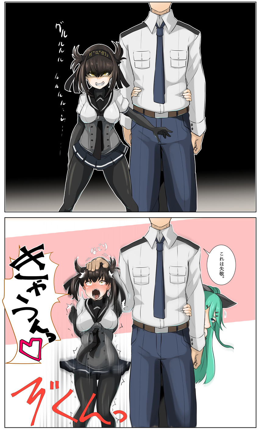 admiral, yamakaze, and hatsuzuki (kantai collection) drawn by konoshige_(ryuun)
