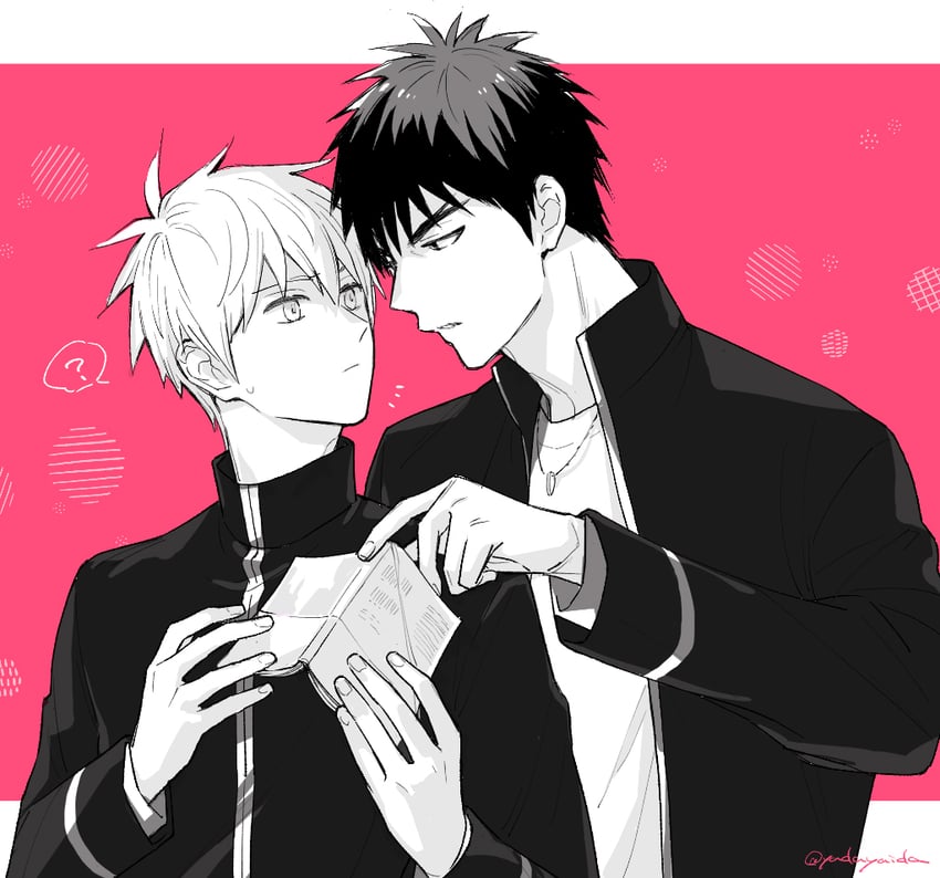 kuroko tetsuya and kagami taiga (kuroko no basuke) drawn by chirol22