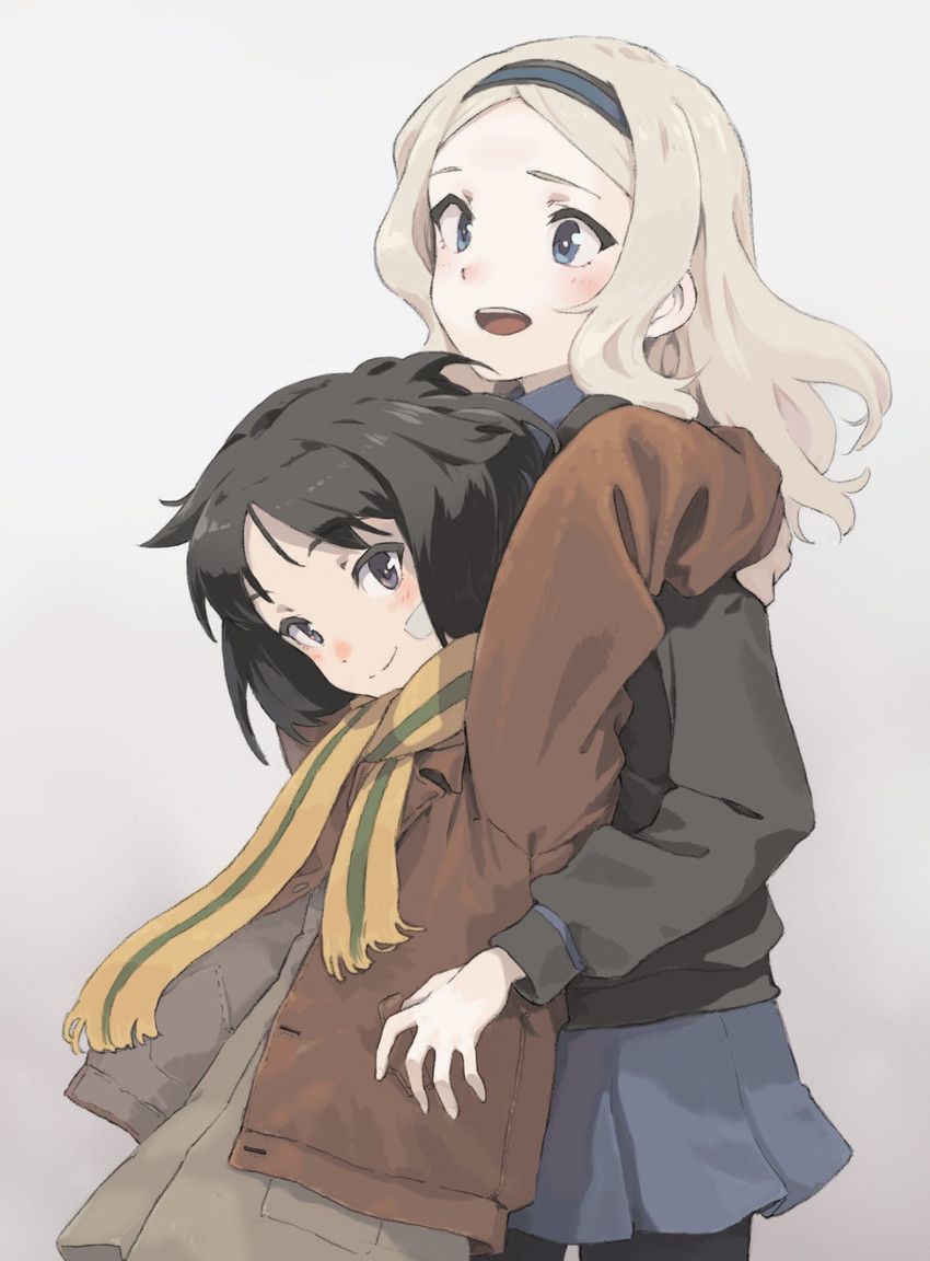 kanno naoe and aleksandra i. pokryshkin (world witches series and 1 more) drawn by shiratama_(hockey)