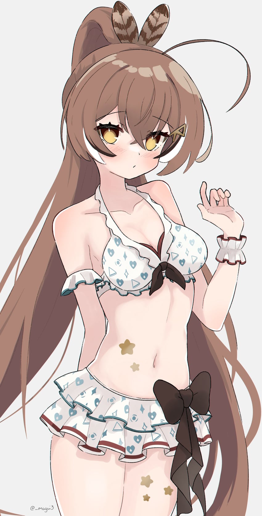 nanashi mumei (hololive and 1 more) drawn by magui3