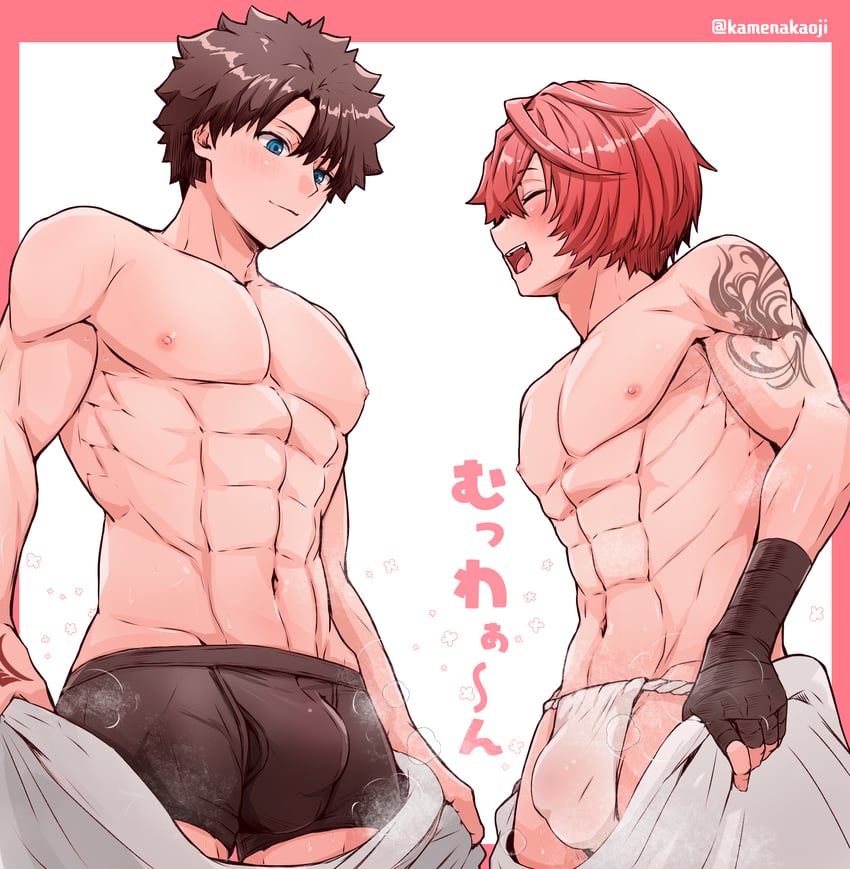 fujimaru ritsuka and fuuma kotarou (fate and 1 more) drawn by kamenakake