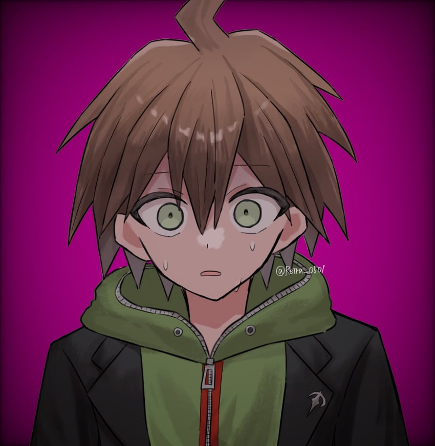 naegi makoto (danganronpa and 1 more) drawn by reira_0501