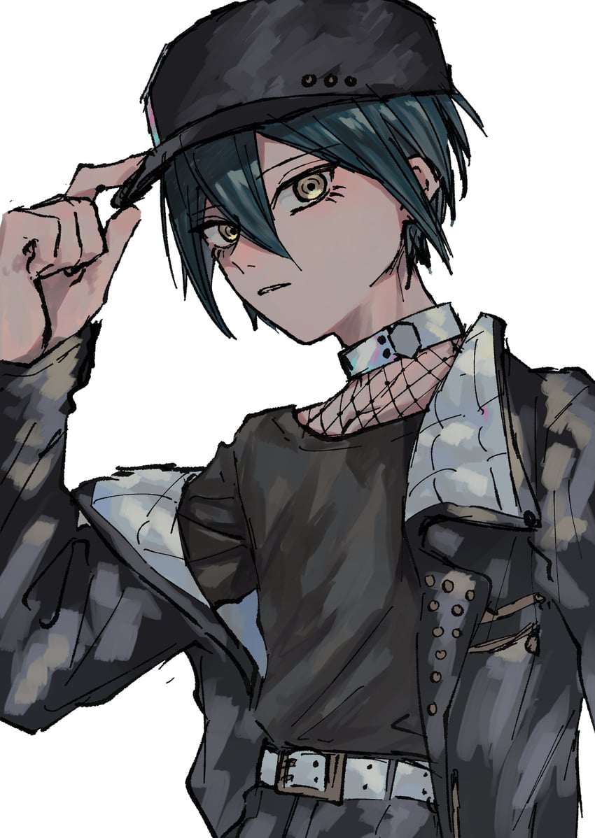 saihara shuichi (danganronpa and 1 more) drawn by ni_tamago