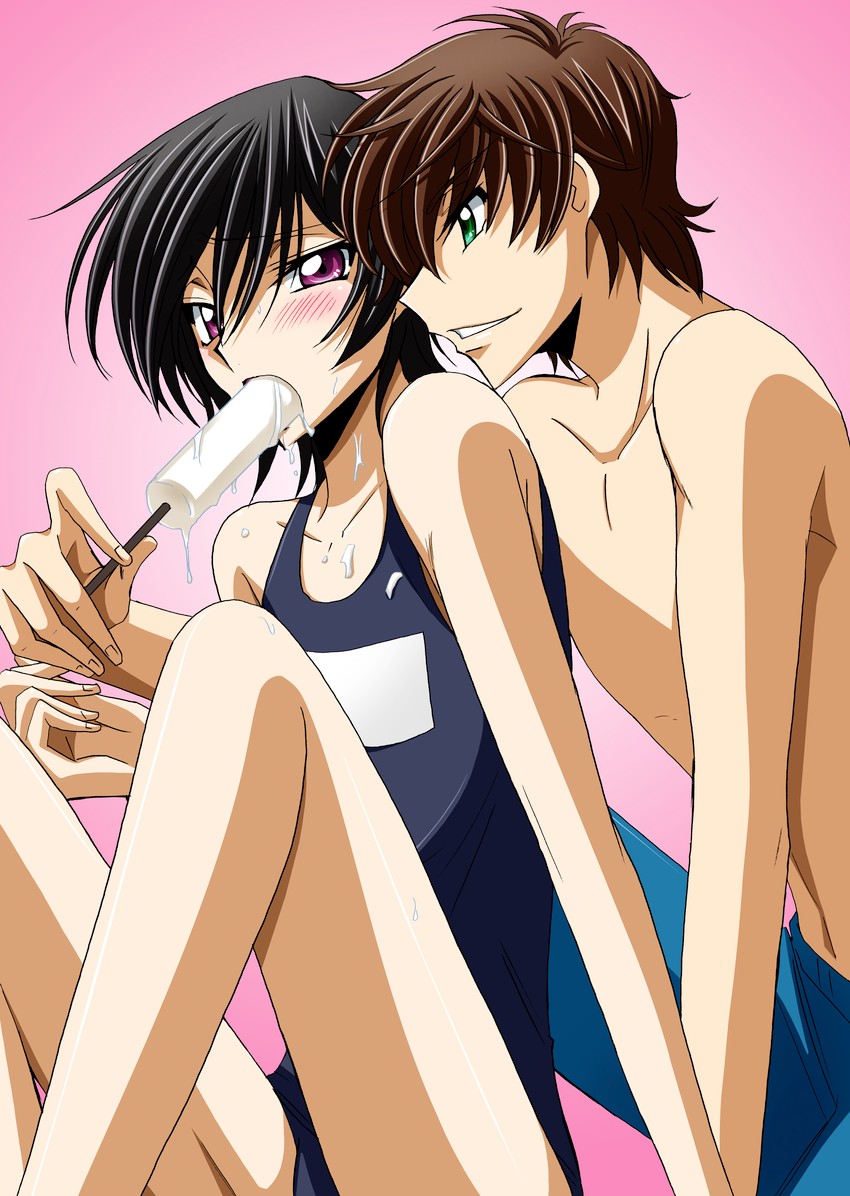 lelouch vi britannia and kururugi suzaku (code geass) drawn by tsunoda_uei