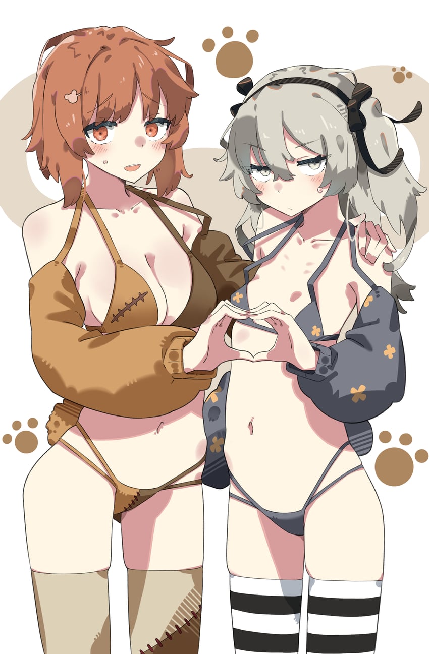 nishizumi miho, shimada arisu, and boko (girls und panzer) drawn by sattinittas