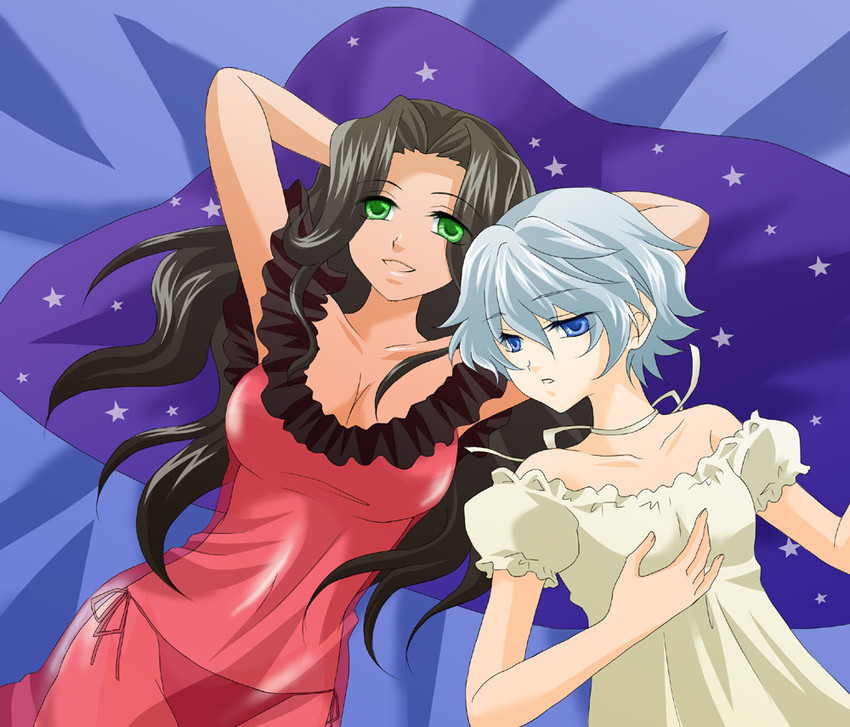 reni milchstrasse and soletta orihime (sakura taisen and 1 more) drawn by sunflower9