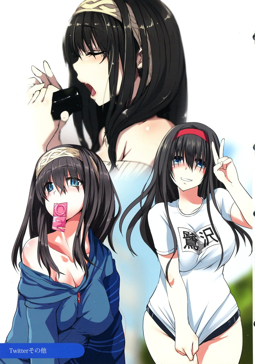 sagisawa fumika (idolmaster and 1 more) drawn by nohito