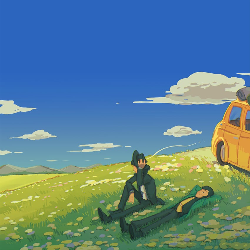 arsene lupin iii and jigen daisuke (lupin iii and 1 more) drawn by mino_(mino_cat)