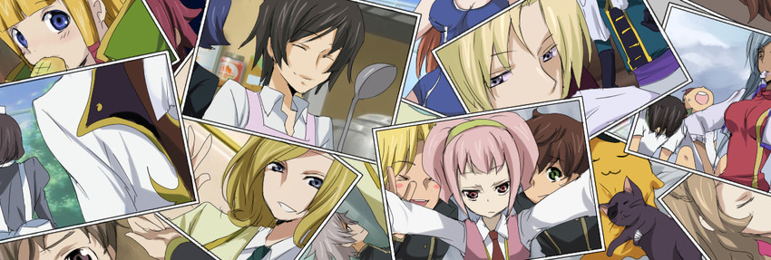 lelouch vi britannia, kururugi suzaku, nunnally vi britannia, anya alstreim, shirley fenette, and 11 more (code geass and 2 more) drawn by kl_(dgzonbi)