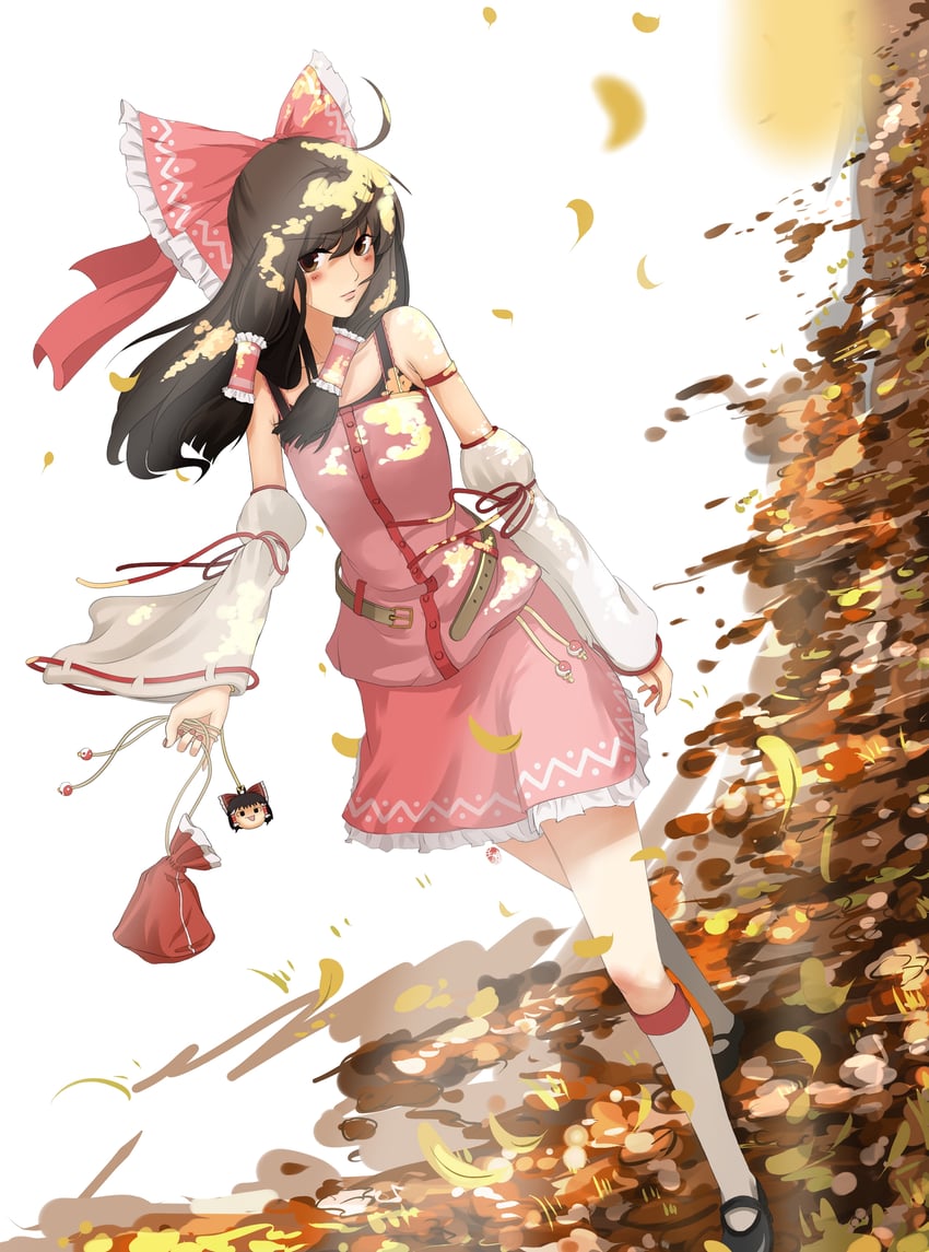 hakurei reimu (touhou and 1 more) drawn by night247