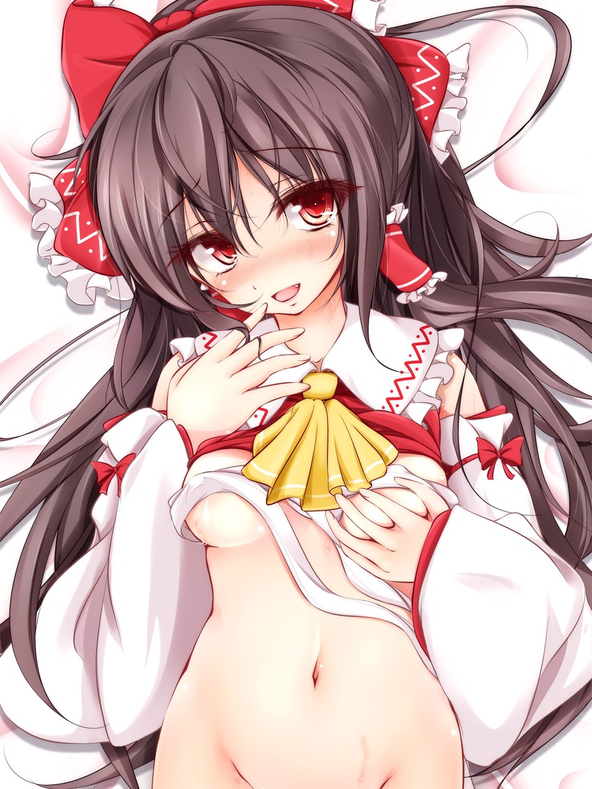 hakurei reimu (touhou) drawn by furaido