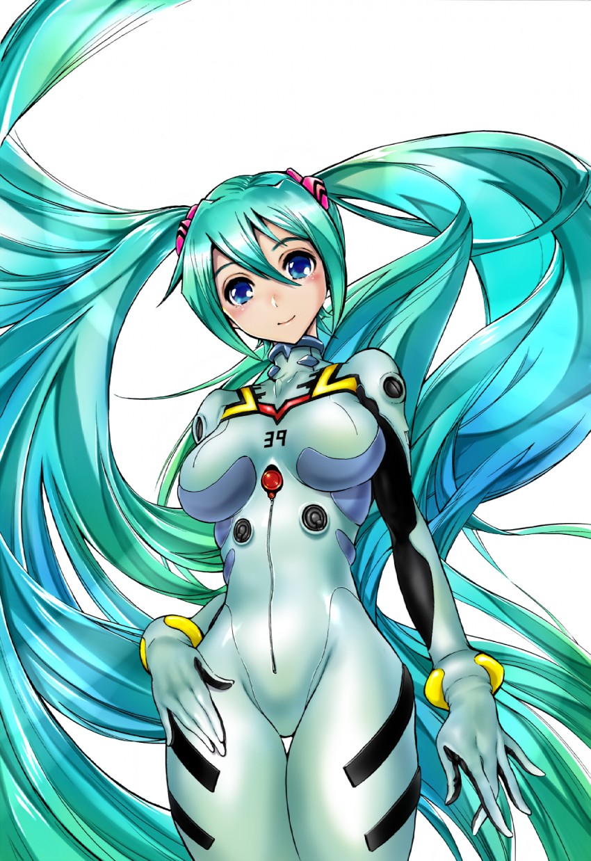 hatsune miku (vocaloid and 1 more) drawn by okuma_yuugo