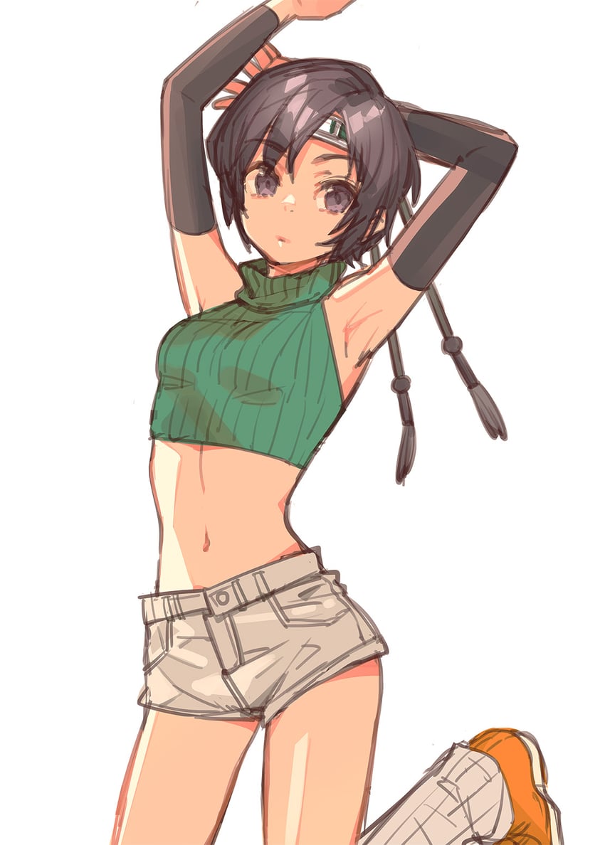yuffie kisaragi (final fantasy and 1 more) drawn by ito_noizi